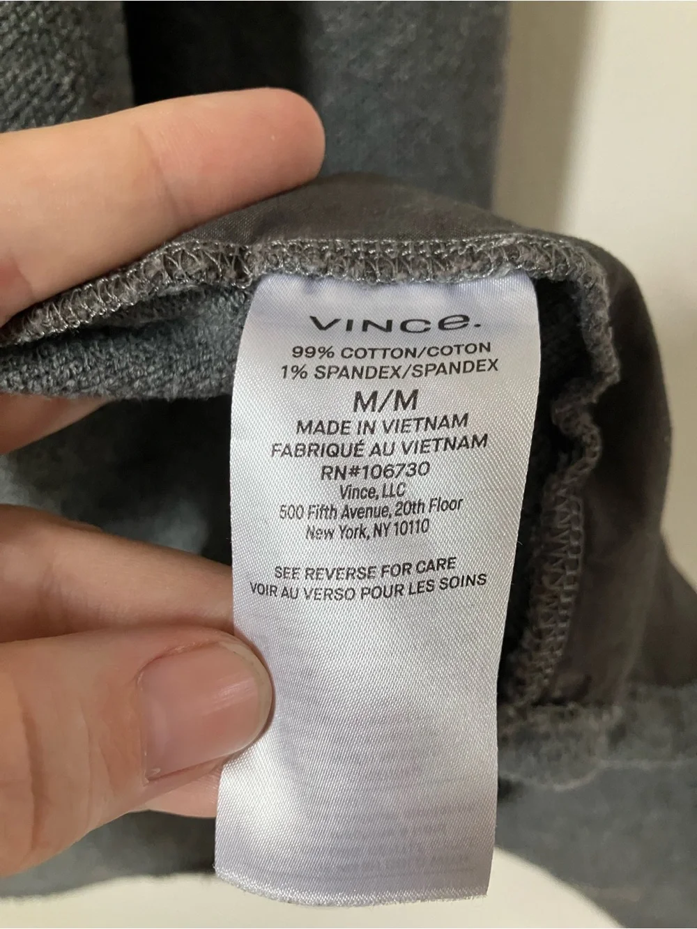 Vince Men's Double-Slub Cotton Blend Shirt Jacket Shacket Gray Medium